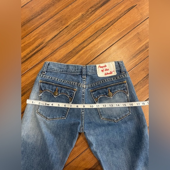 Women's people of the world Y2K, 100% cotton flare jeans, size 26 - Picture 8 of 9